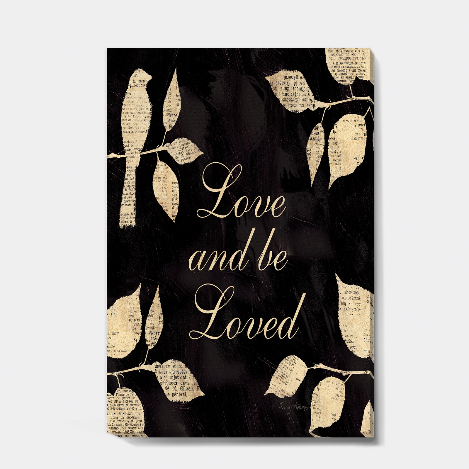 Love and Be Loved Cottage Collage - Lake House Gallery-wrapped Canvas