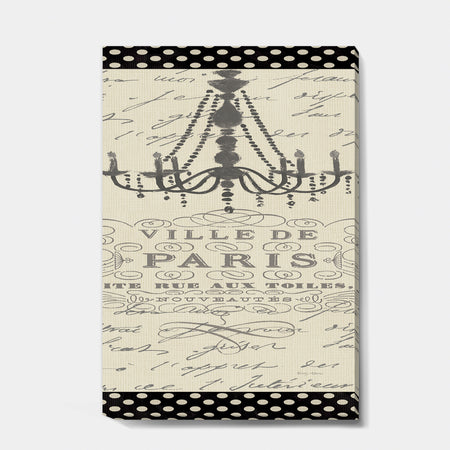 French chandeliers Couture I - Fashion Premium Canvas Wall Art
