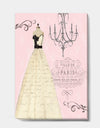 French chandeliers Couture II - Fashion Gallery-wrapped Canvas