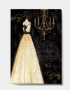 French chandeliers Couture III - Fashion Canvas Artwork