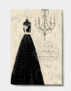 French chandeliers Couture IV - Fashion Canvas Art