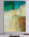 Abstract Impression of Watercolour Blue and Yellow - Traditional Canvas Artwork