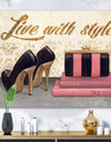 Gold Fabulous Life Style II - Fashion Premium Canvas Wall Art