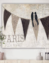 French Bird Flea Market IV - French Country Gallery-wrapped Canvas