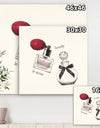Lovely Glamorous Parfum - Traditional Bathroom Canvas Artwork