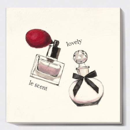 Lovely Glamorous Parfum - Traditional Bathroom Canvas Artwork