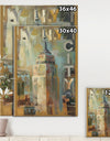 Gold Vintage Empire State Building I - Vintage Architecture Gallery-wrapped Canvas