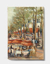 Lunch on the Champs Elysees Paris - French Country Canvas Art