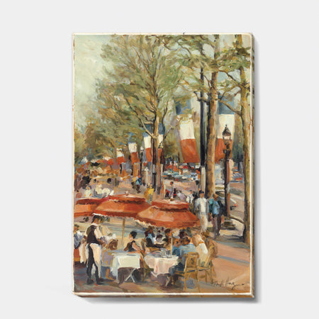 Lunch on the Champs Elysees Paris - French Country Canvas Art