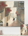 Paris Romance Couples II - Romantic French Country Canvas Artwork