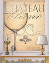 French Chateau White Wine II - Food and Beverage Premium Canvas Wall Art