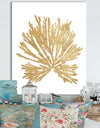 Pacific Sea Mosses II Gold - Cottage Canvas Wall Art