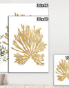 Pacific Sea Mosses II Gold - Cottage Canvas Wall Art