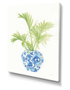 Palm Chinoiserie White II - Cottage Canvas Wall Art