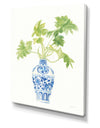 Palm Chinoiserie White III - Cottage Canvas Wall Art