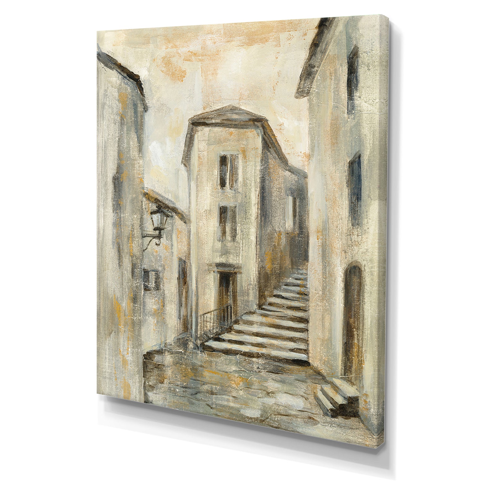 Porch Den 'European Village I v Crop - Cottage Canvas Wall Art