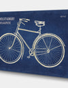 Blueprint Bicycle v - Cottage Canvas Wall Art