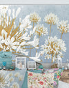 Golden Spring Blue Gray - Cottage Canvas Wall Art