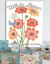 White Barn Flowers III - Cottage Canvas Wall Art