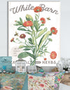 White Barn Flowers IV - Cottage Canvas Wall Art