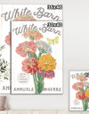 White Barn Flowers V - Cottage Canvas Wall Art