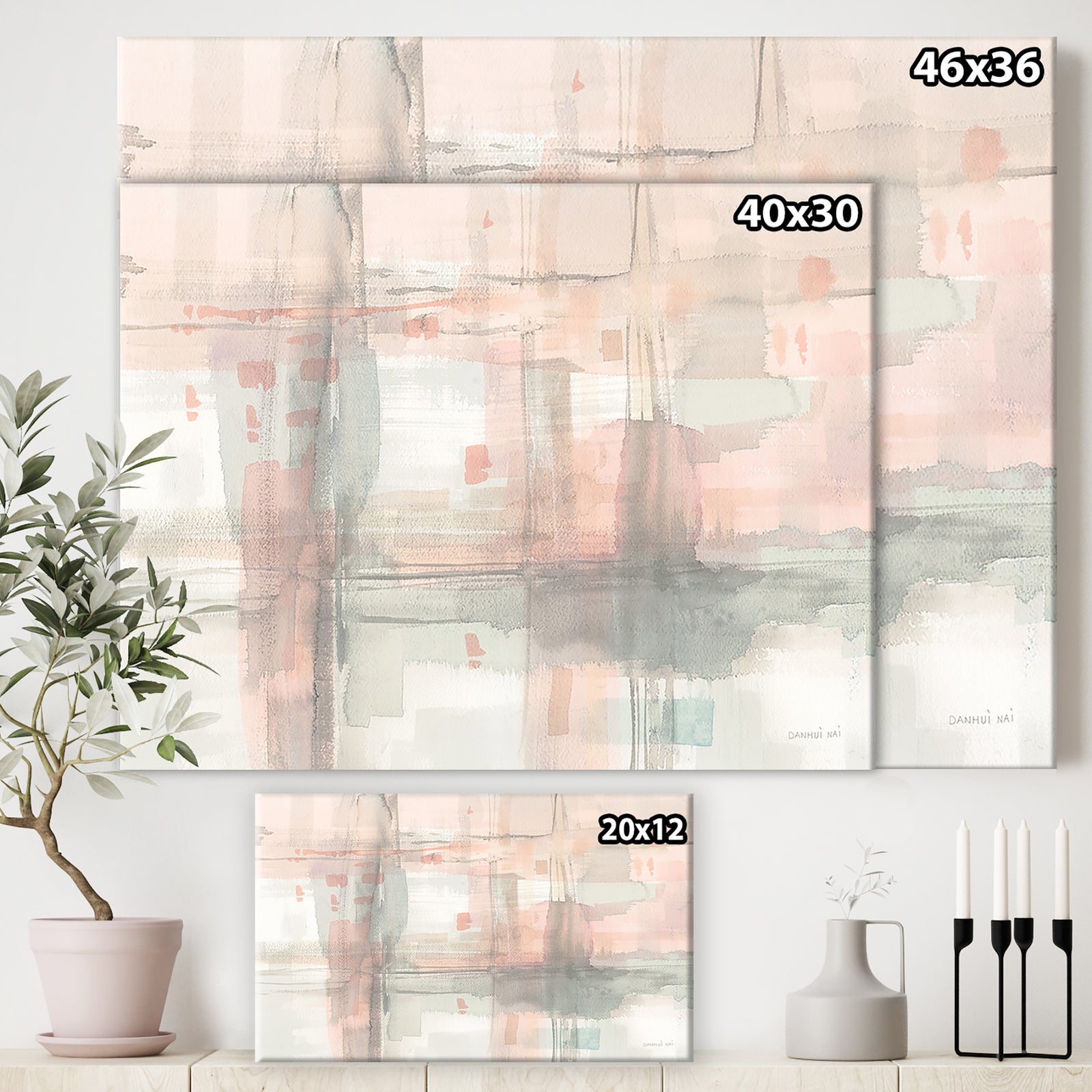 RW Intersect II - Modern Canvas Wall Art