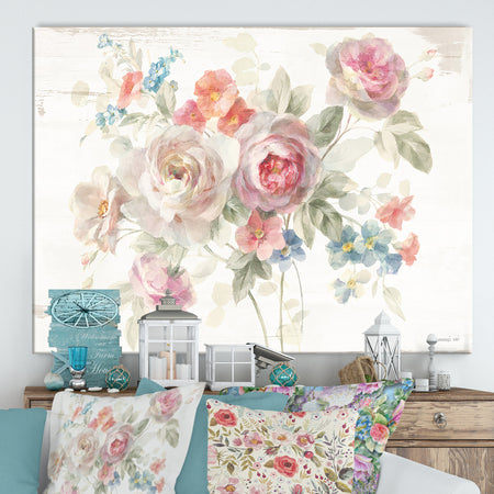 Porch Den 'RW Cottage Garden I - Cottage Canvas Wall Art