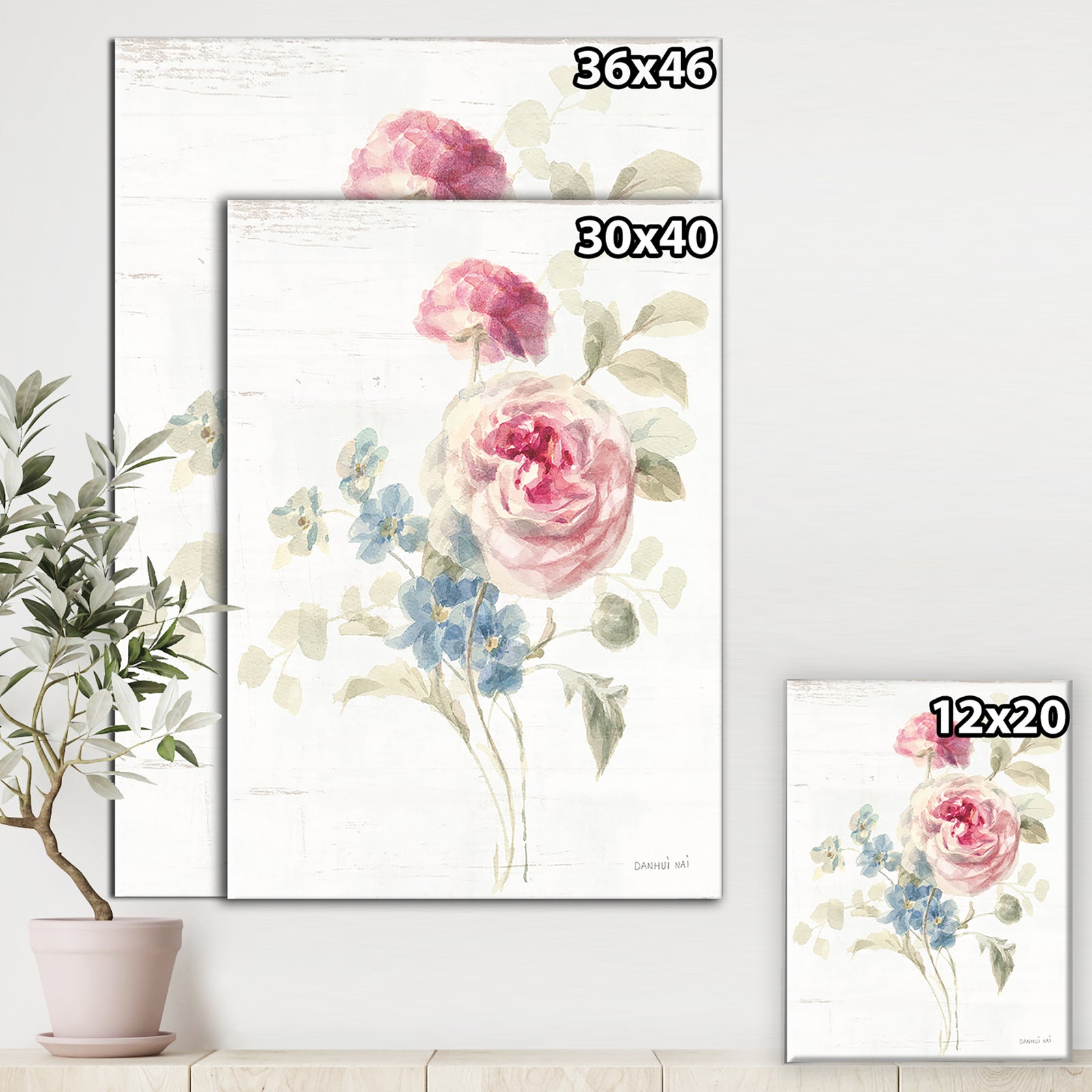 Porch Den 'RW Cottage Garden II - Cottage Canvas Wall Art