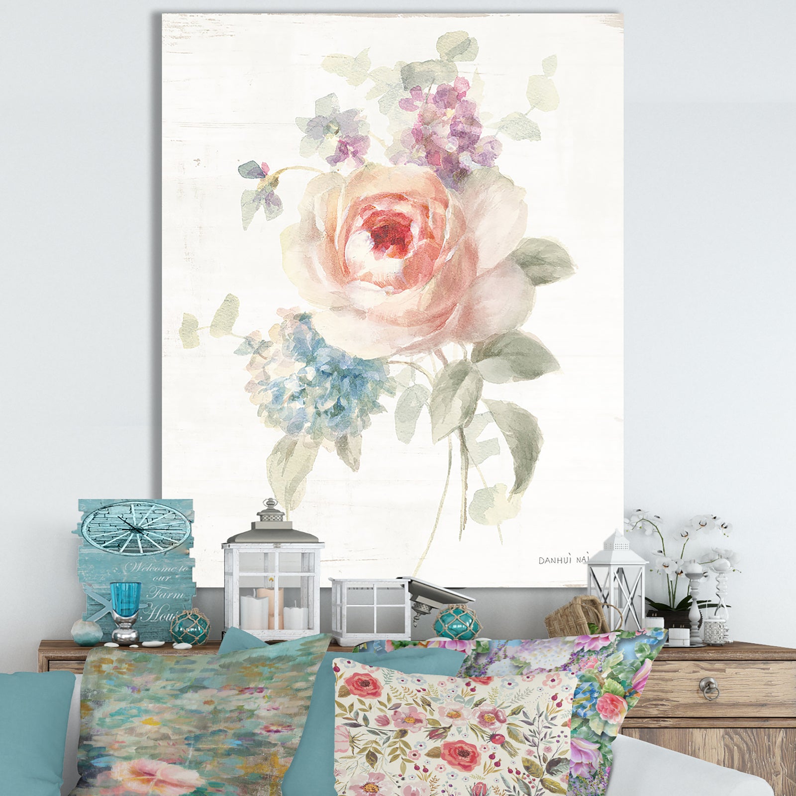 RW Cottage Garden III - Cottage Canvas Wall Art