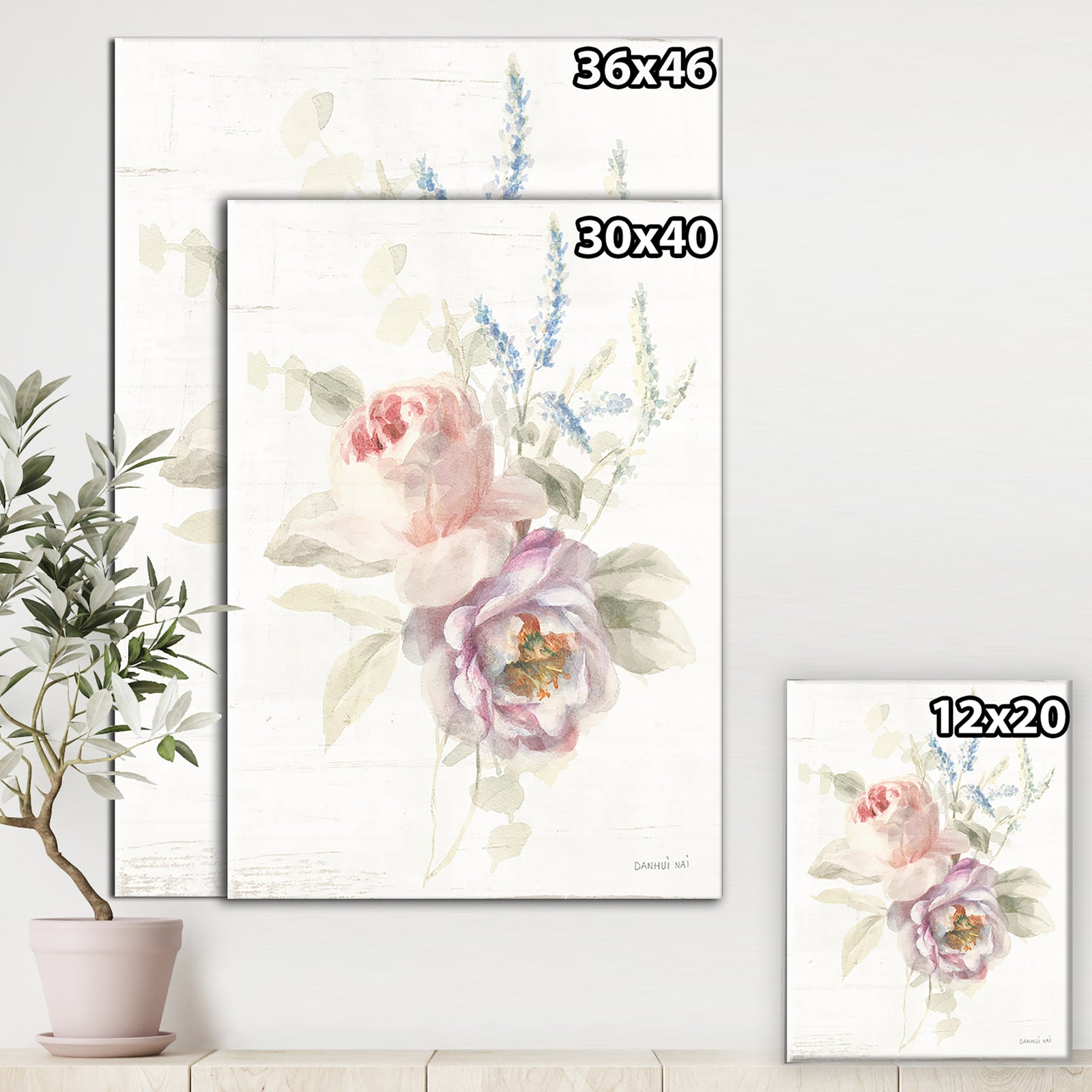 RW Cottage Garden V - Cottage Canvas Wall Art