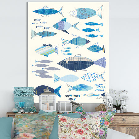 RW Go With the Flow I - Cottage Canvas Wall Art