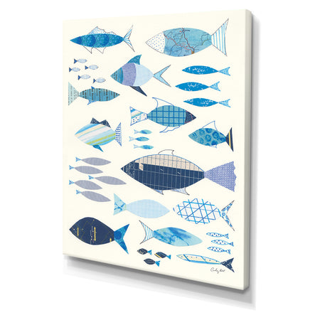 RW Go With the Flow I - Cottage Canvas Wall Art