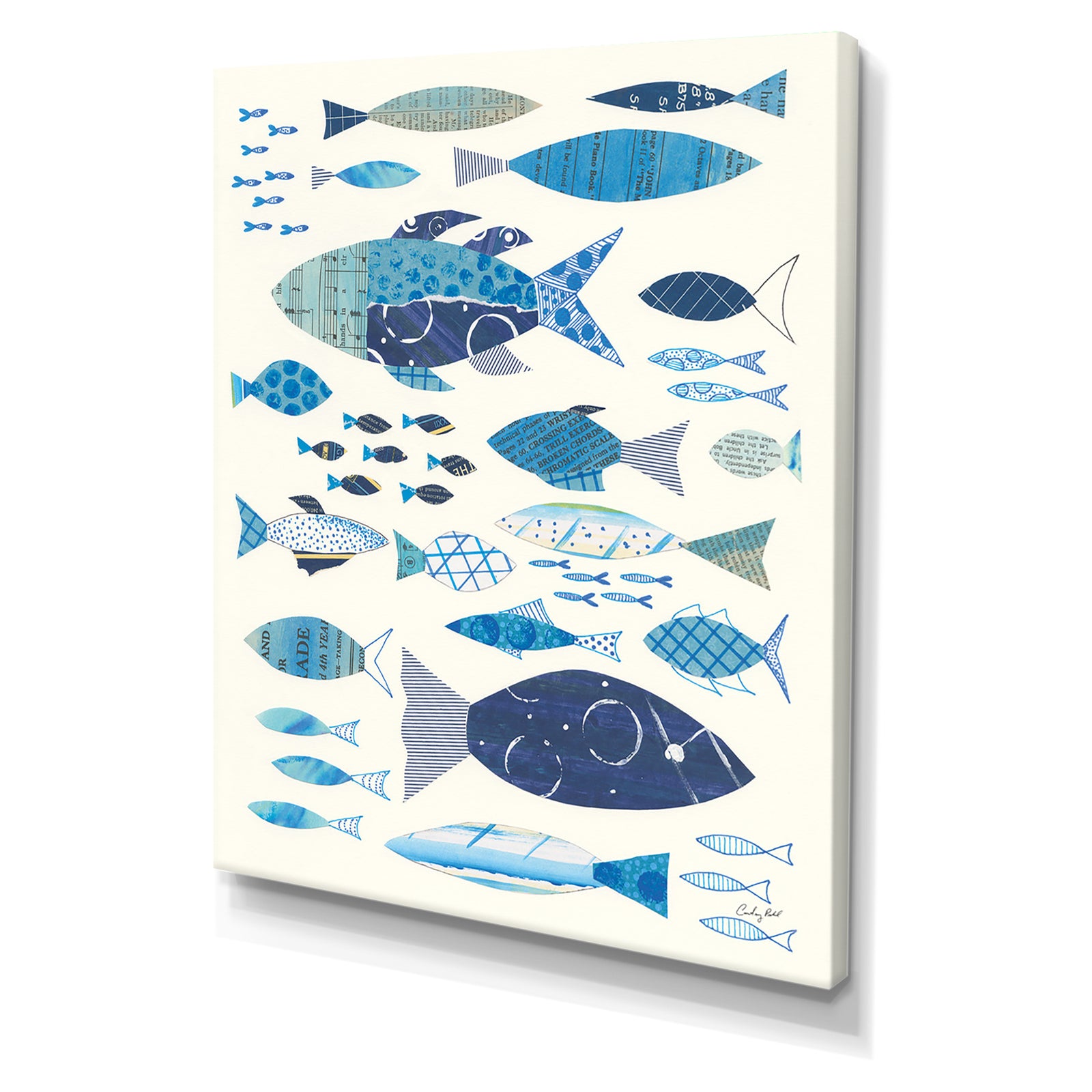RW Go With the Flow II - Cottage Canvas Wall Art