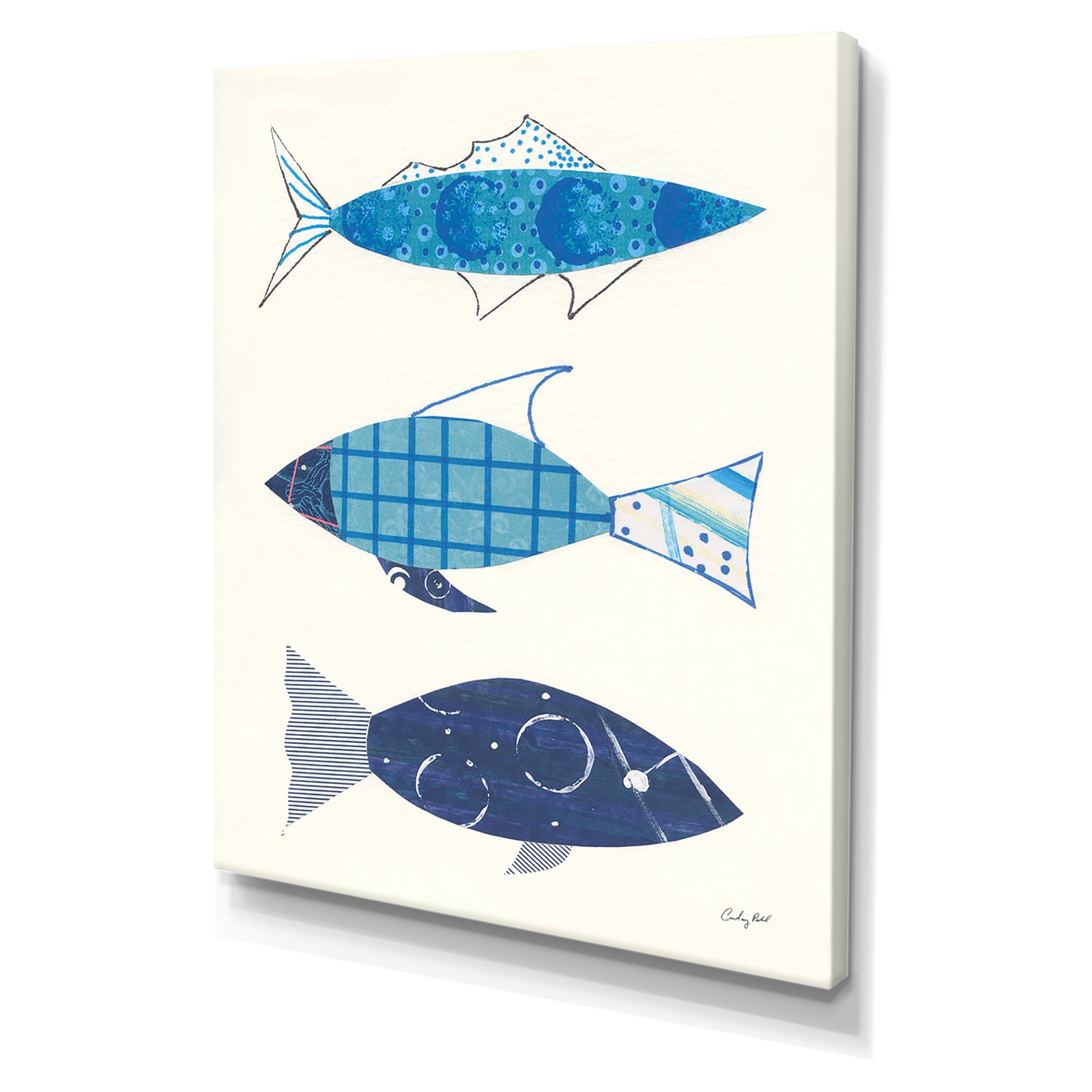RW Go With the Flow III - Cottage Canvas Wall Art