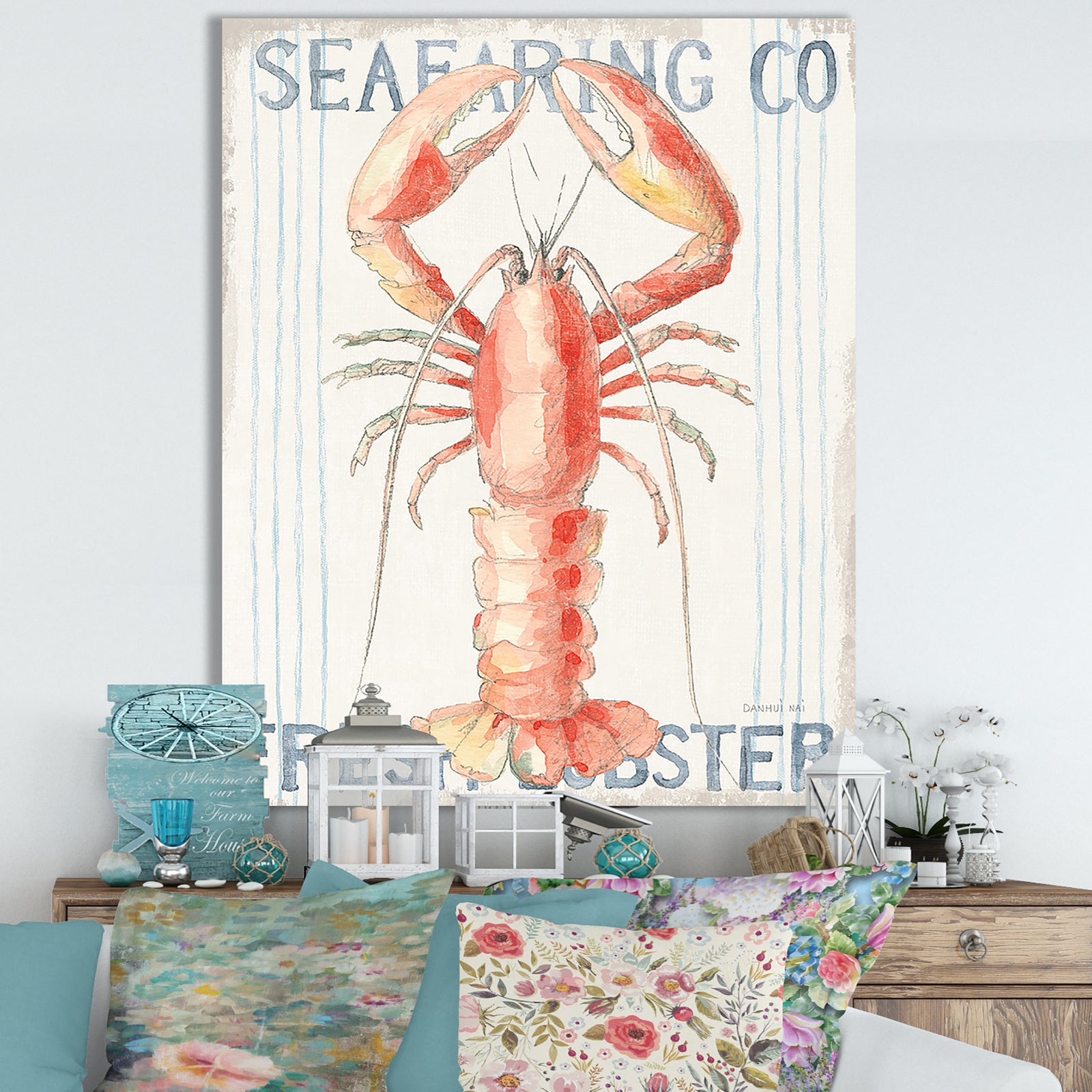 RW Floursack Nautical II - Cottage Canvas Wall Art