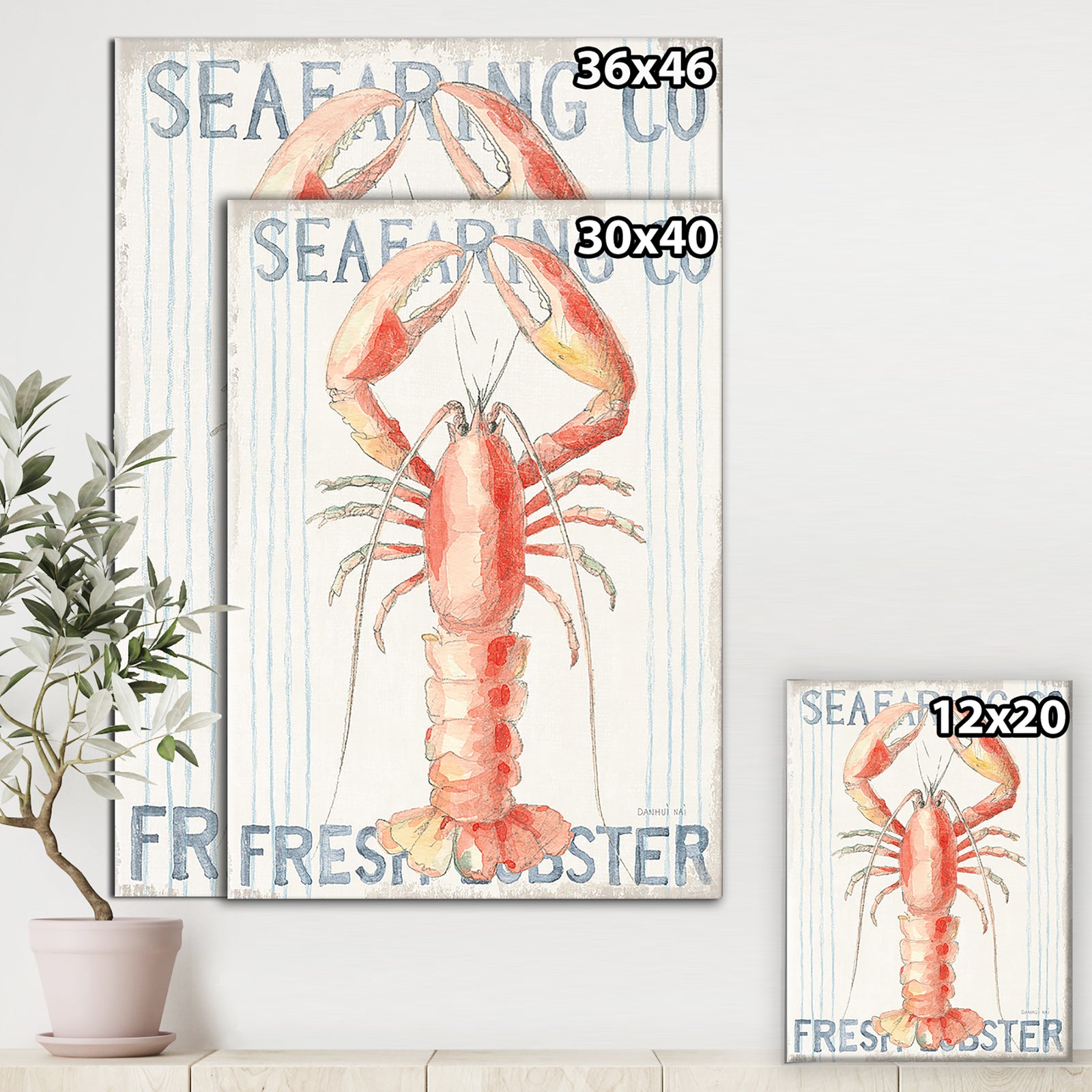 RW Floursack Nautical II - Cottage Canvas Wall Art