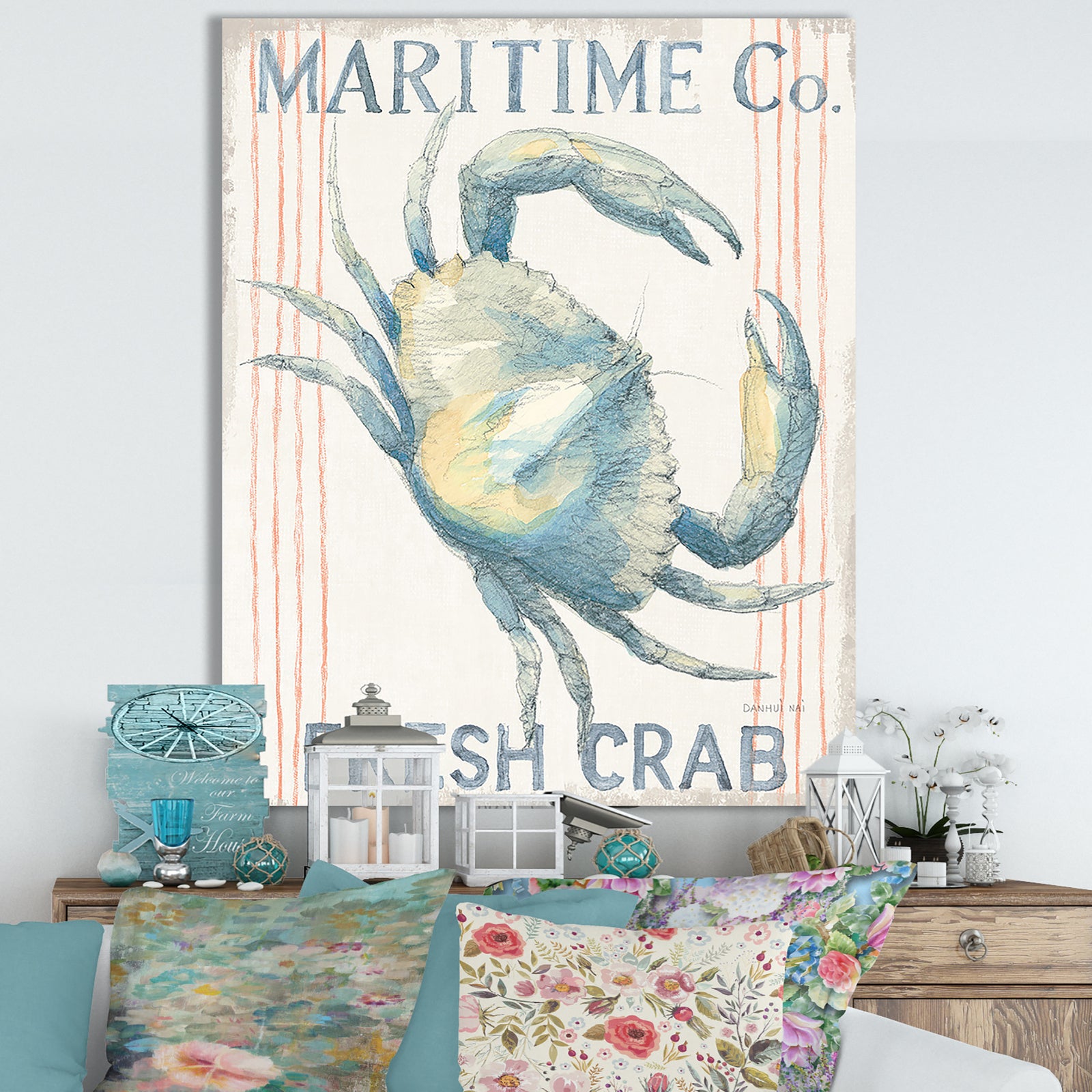 RW Floursack Nautical III - Cottage Canvas Wall Art