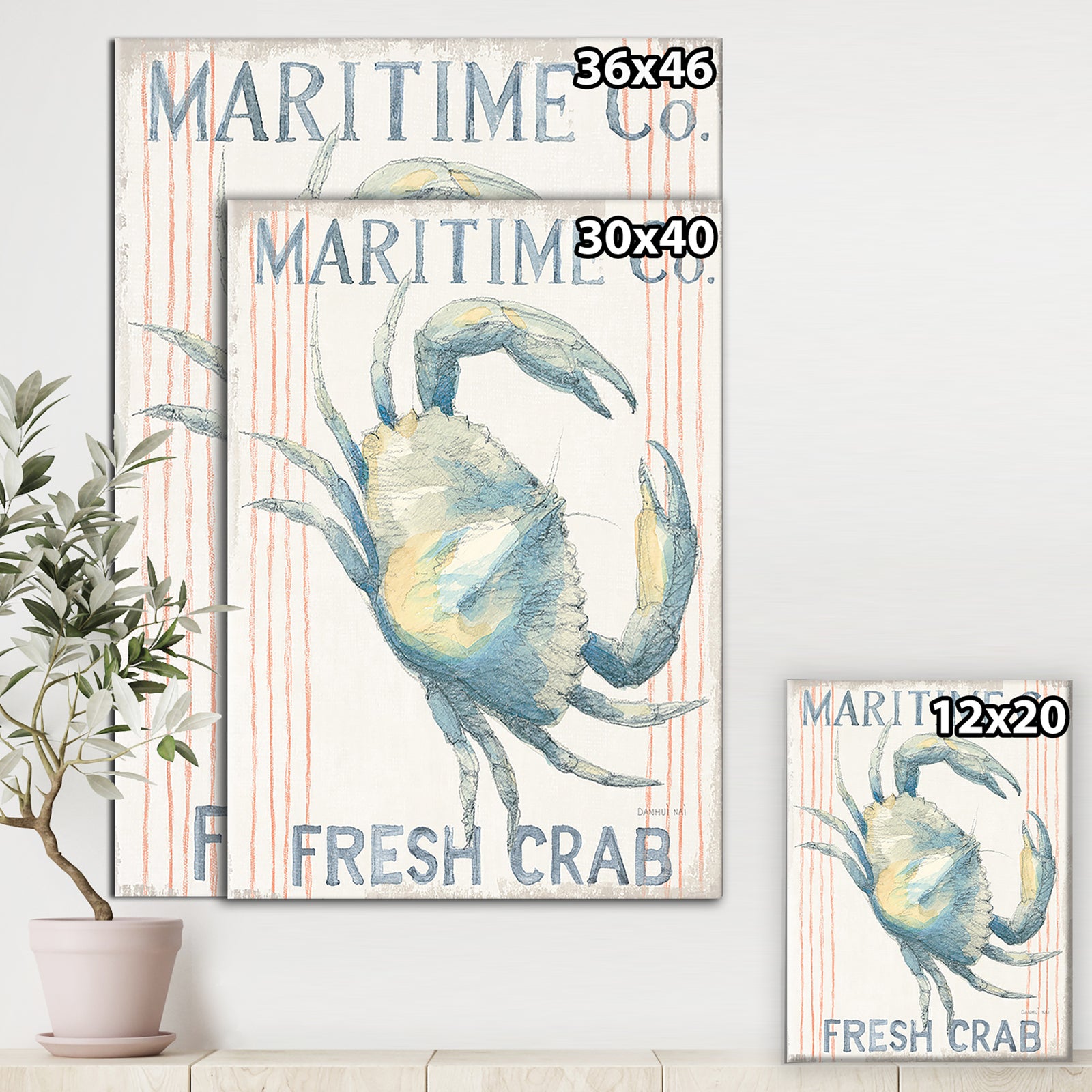 RW Floursack Nautical III - Cottage Canvas Wall Art