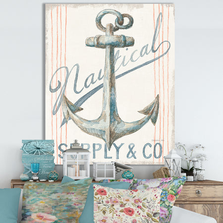 RW Floursack Nautical V - Cottage Canvas Wall Art