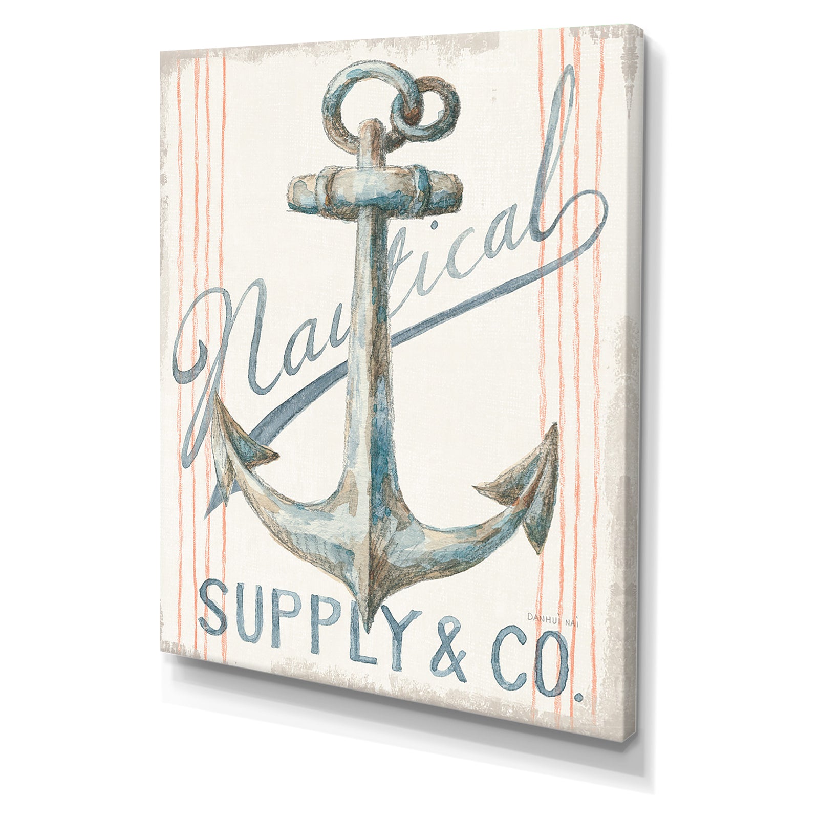 RW Floursack Nautical V - Cottage Canvas Wall Art
