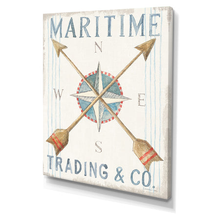 Porch Den 'RW Floursack Nautical VI - Cottage Canvas Wall Art