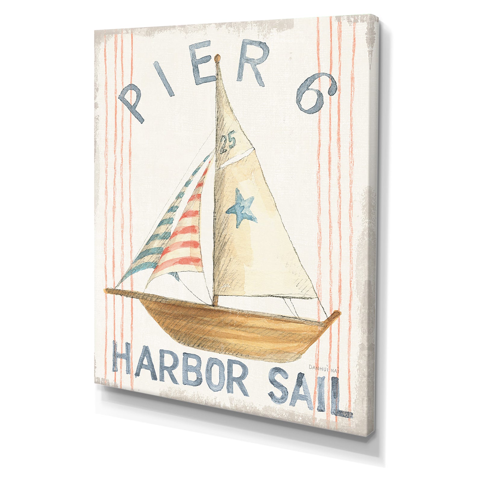 RW Floursack Nautical VII - Cottage Canvas Wall Art