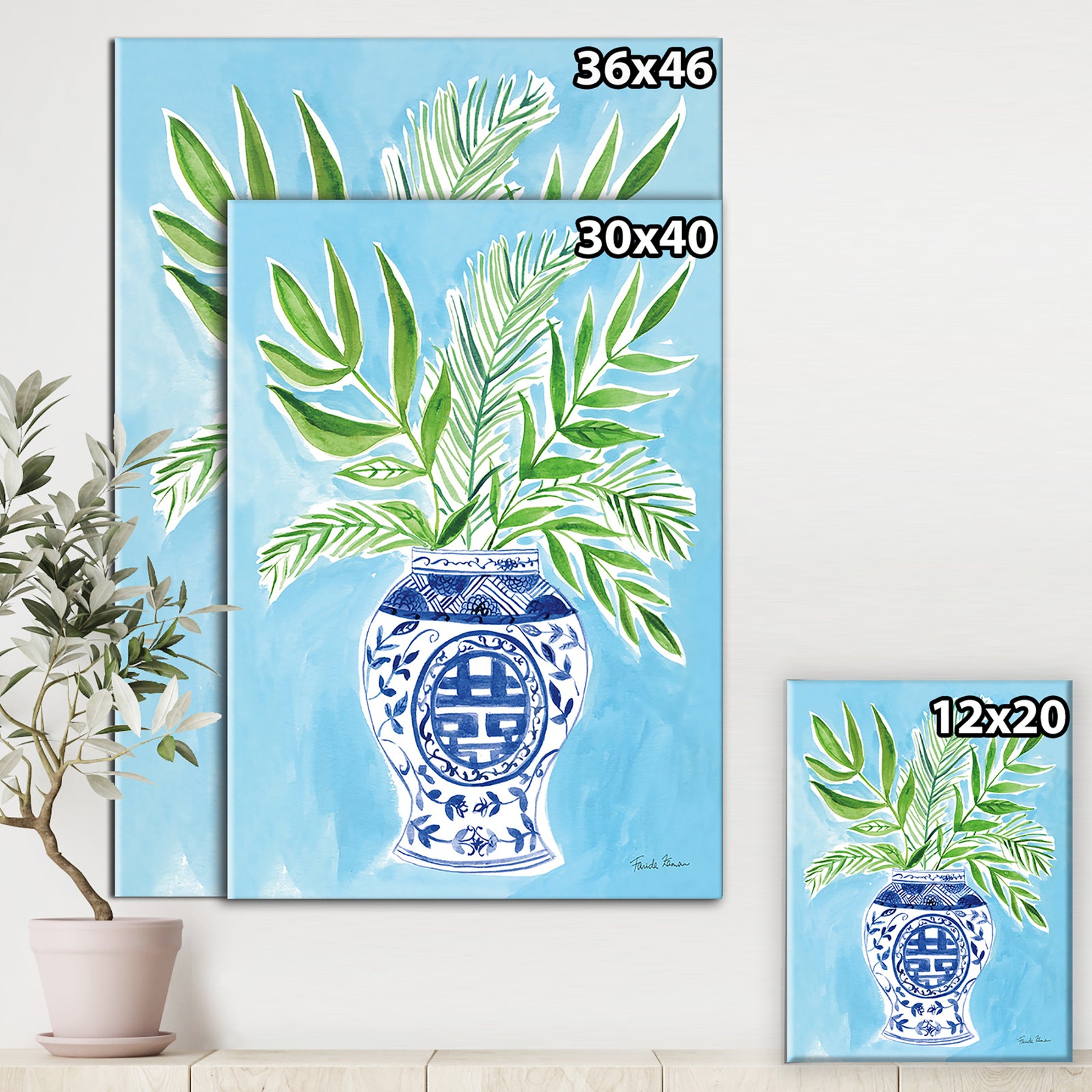 Elegant Chinoiserie II - Cottage Canvas Wall Art