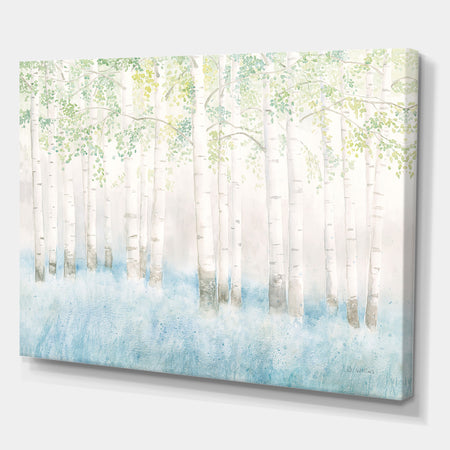 RW Soft Birches - Cottage Canvas Wall Art