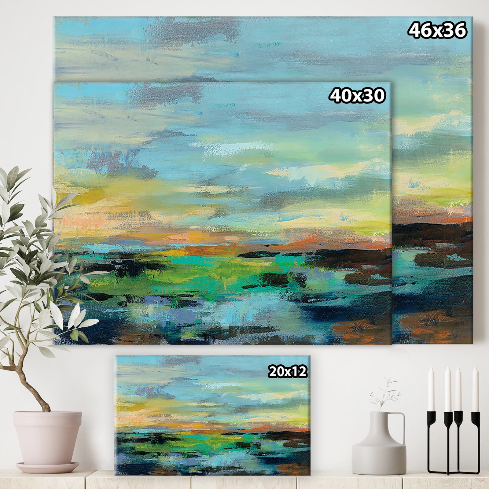 Delmar Sunset I - Modern Canvas Wall Art