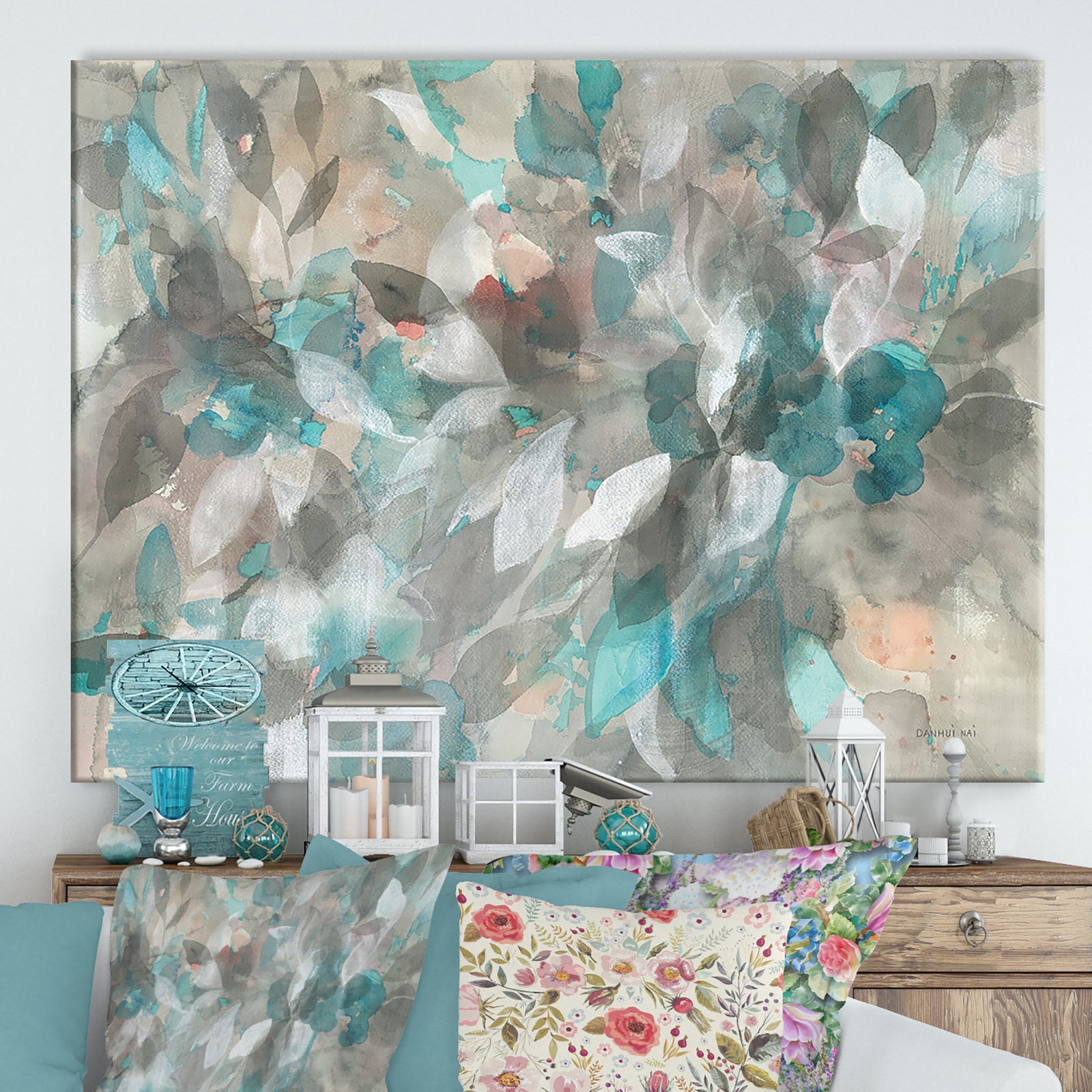 RW Abstract Nature - Cottage Canvas Wall Art