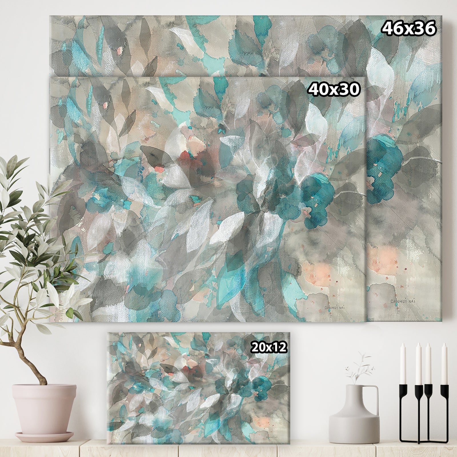 RW Abstract Nature - Cottage Canvas Wall Art