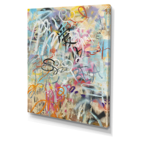 RW Graffiti Love - Cottage Canvas Wall Art