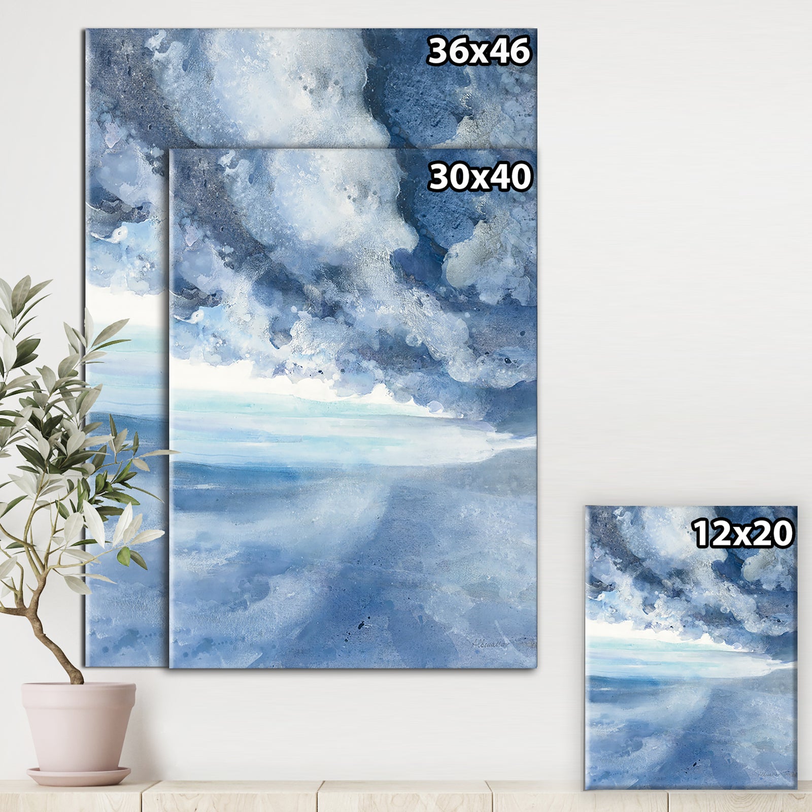 The Sea - Cottage Canvas Wall Art