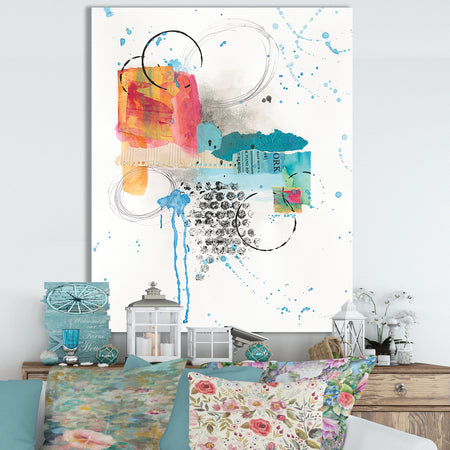 RW Abstract Skyline I - Cottage Canvas Wall Art